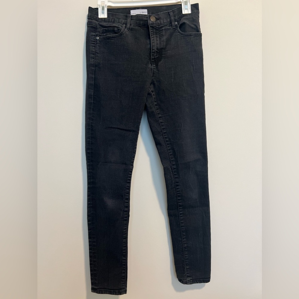 Black washed Loft jeans